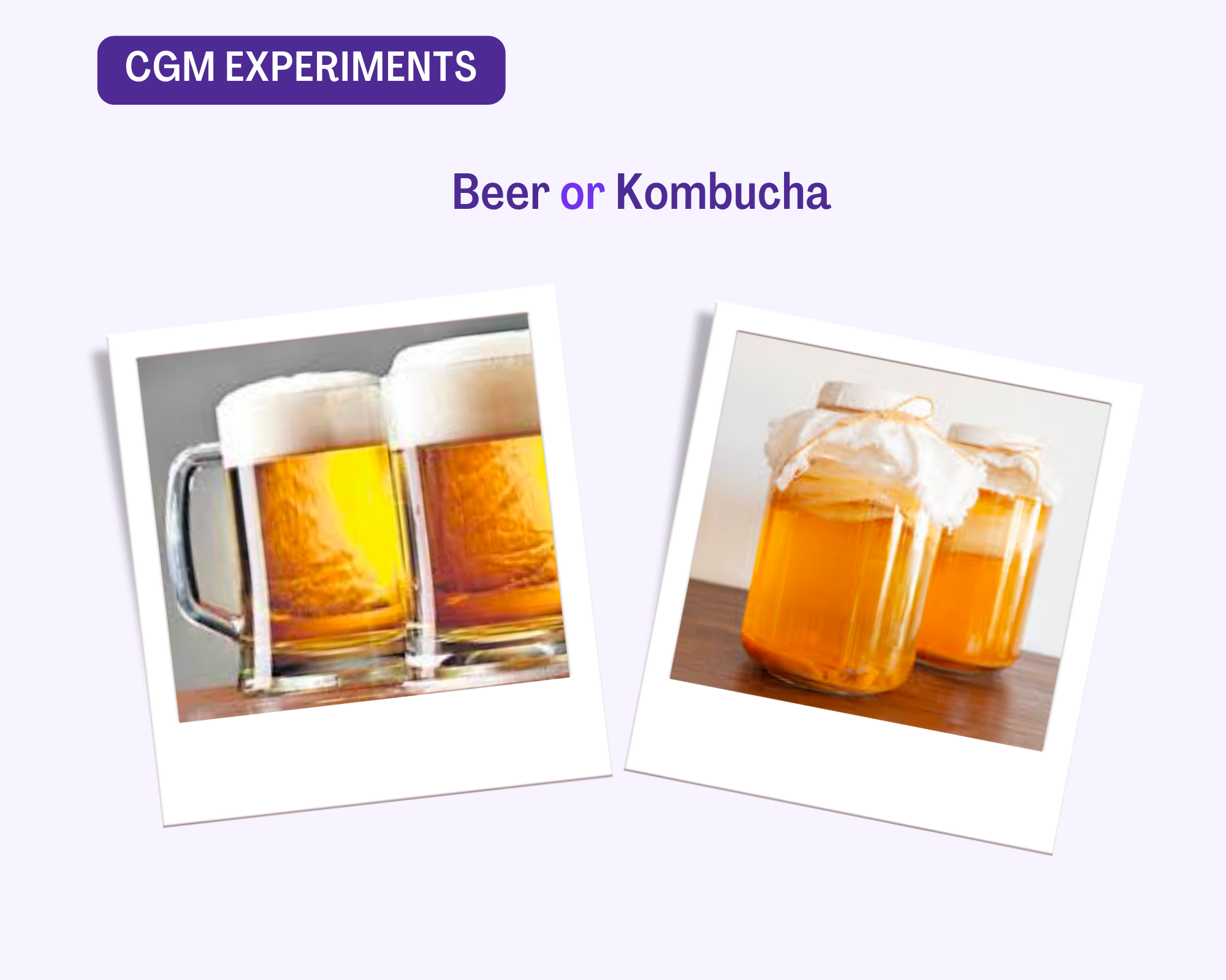 CGM Experiment Beer vs Kombucha?
